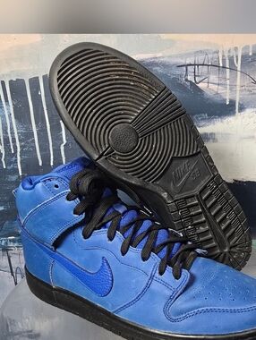 Nike SB Dunk High Pro Eiffel 65 Royal Blue Hitop Sneakers Shoes Men’s Sz 11